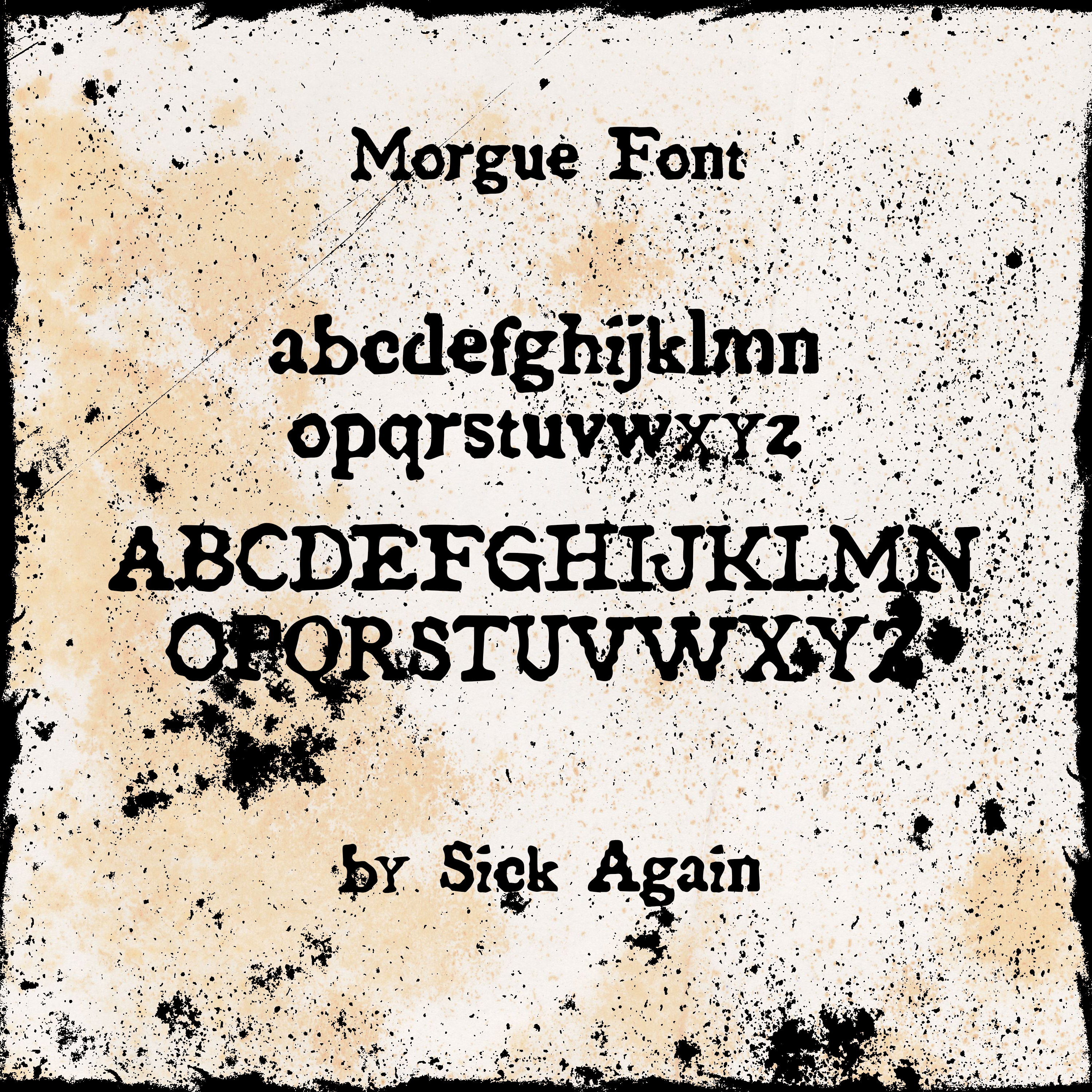 MORGUE FONT FREE