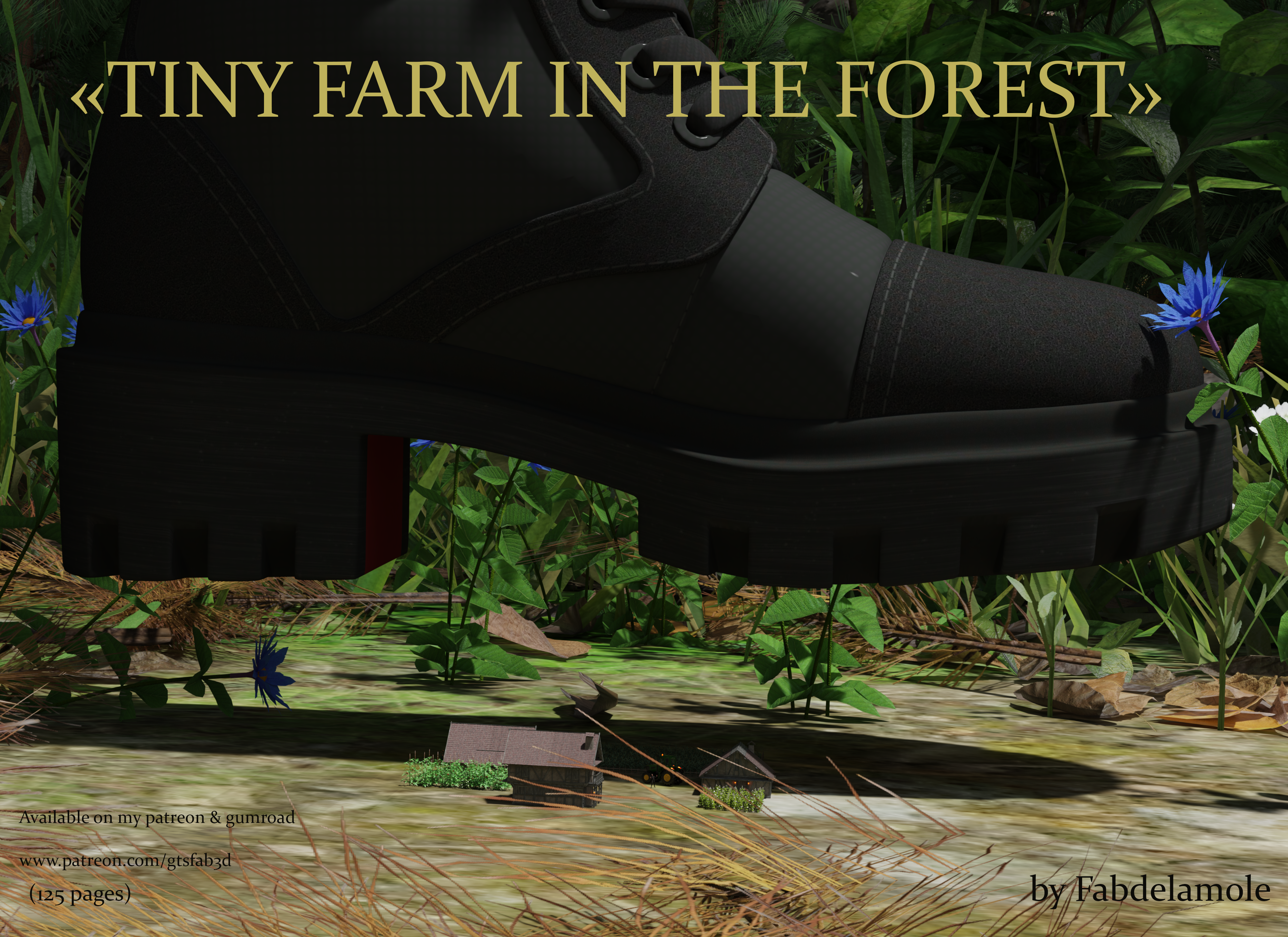 Tiny farm in the forest