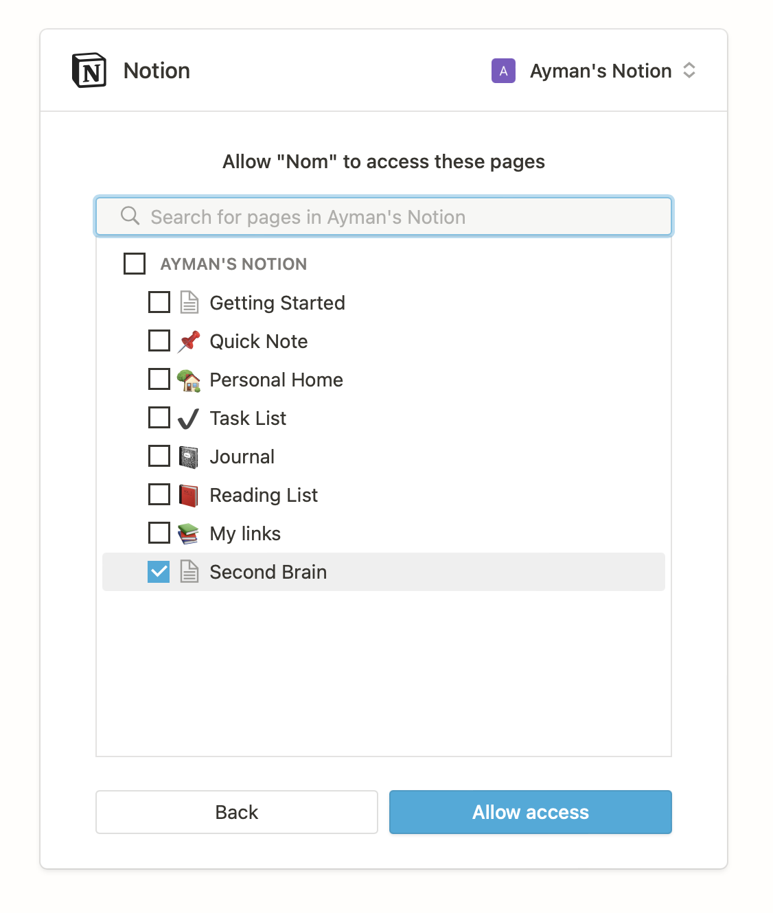 (Preorder) Nom Feed your Notion Second Brain