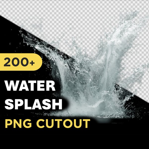 170+ PNG Cutout Water and Waves Splash Effects