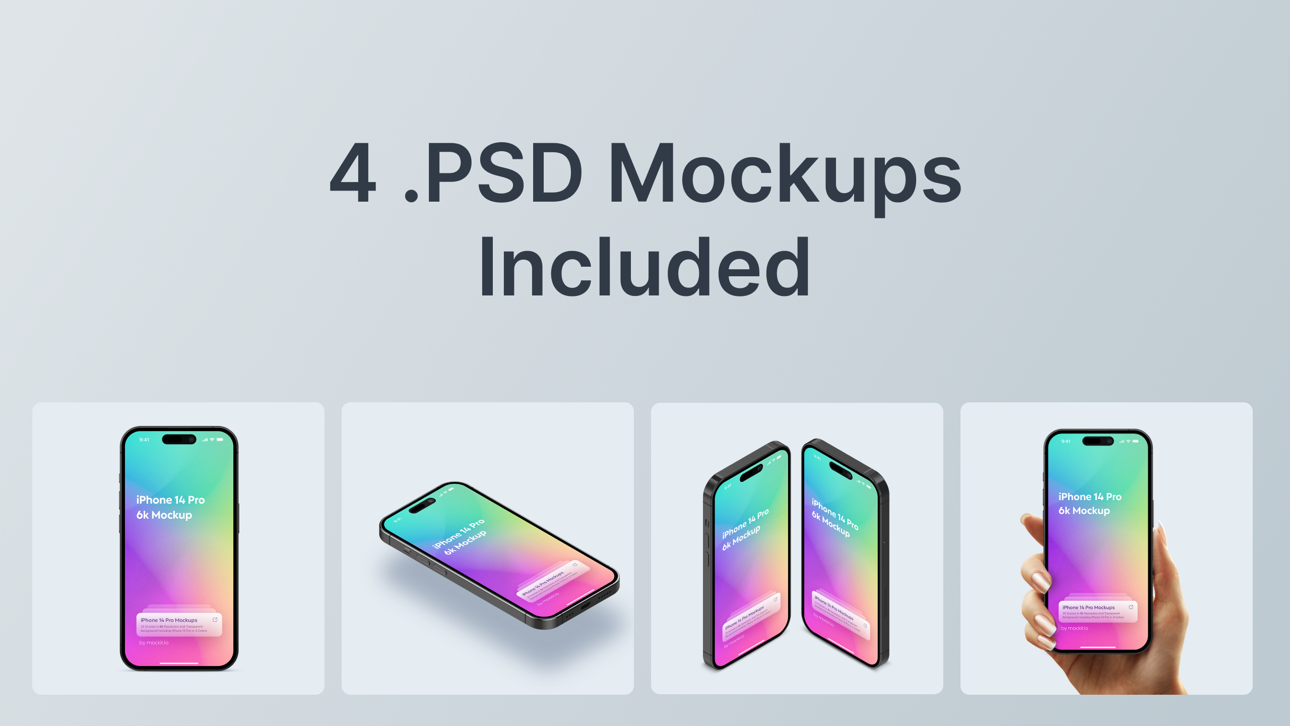 Free Sample iPhone 14 Pro PSD Mockup