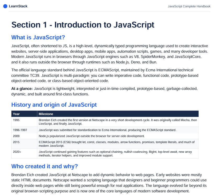 JavaScript HandBook preview image 11