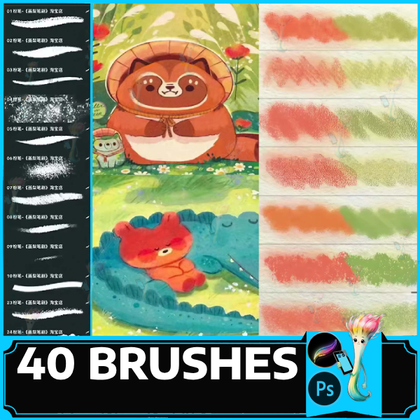 Procreate Chalk Brushes, Digital Art Brush, Procreate Stamps, Textured Brushes, photoshop brushes, cuet brushes procreate by best procreate brushes