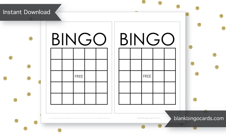 blank bingo cards