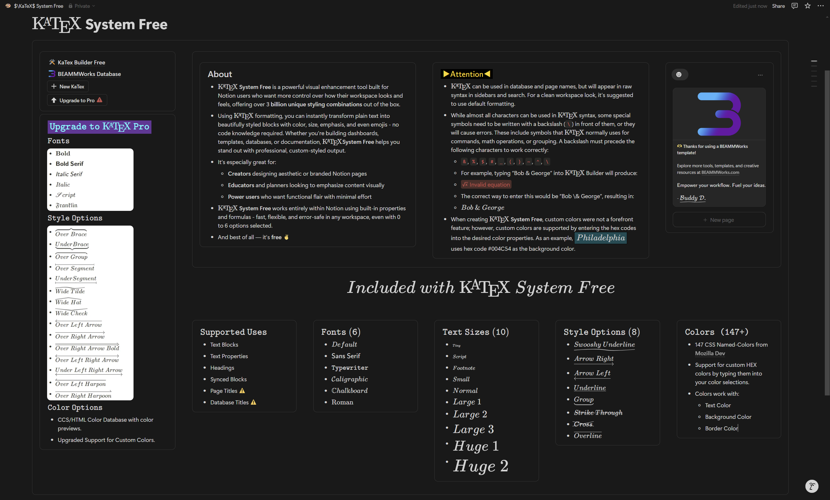 Screenshot 1 of KaTeX System