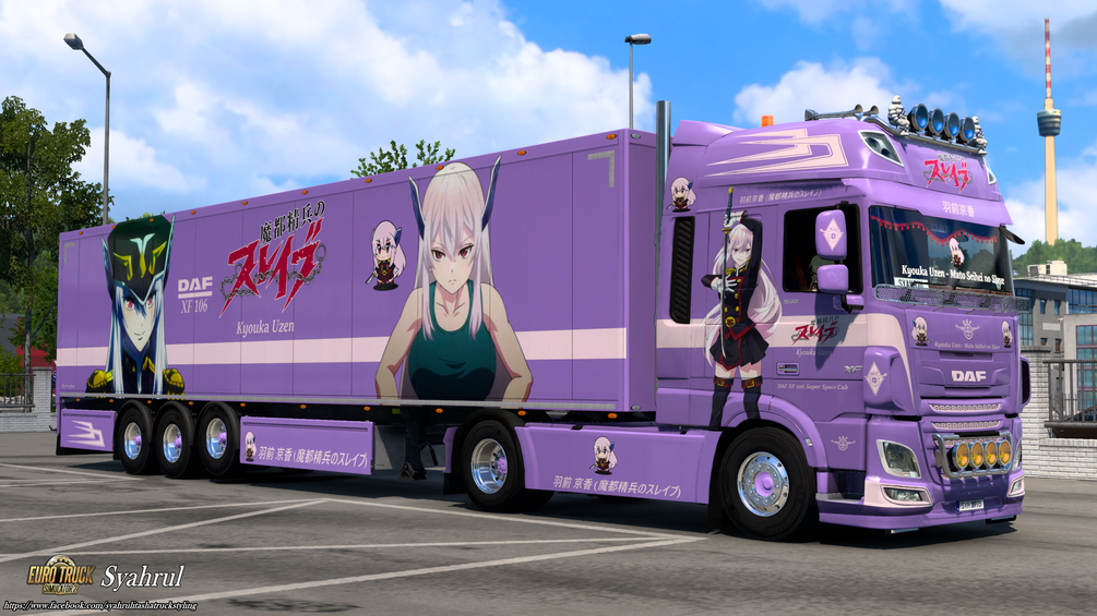 [ETS2] Kyouka Uzen | Mato Seihei no Slave [Combo Skin] by Syahrul Itasha Truckstyling 痛トラック