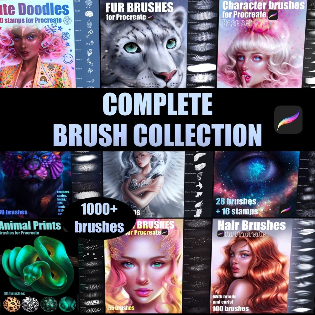 COMPLETE Brush Collection by Sandra Winther Art