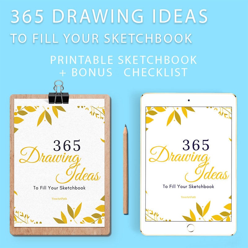 Big Book of Ideas to Sketch Drawing Book, Sketchbook Filled With Prompts,  Art Book, Gifts for Artists 