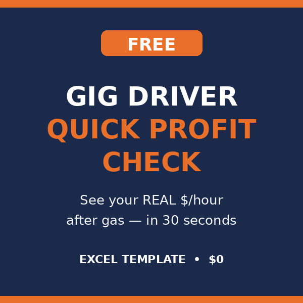Gig Driver Quick Profit Check spreadsheet icon