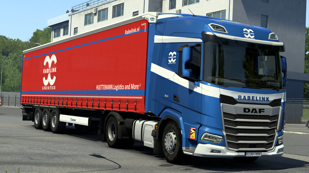 RABELINK LOGISTICS skin combo for DAF XF 2021 dlc and Krone trailer dlc. ETS2 by ANGYALFOLDI