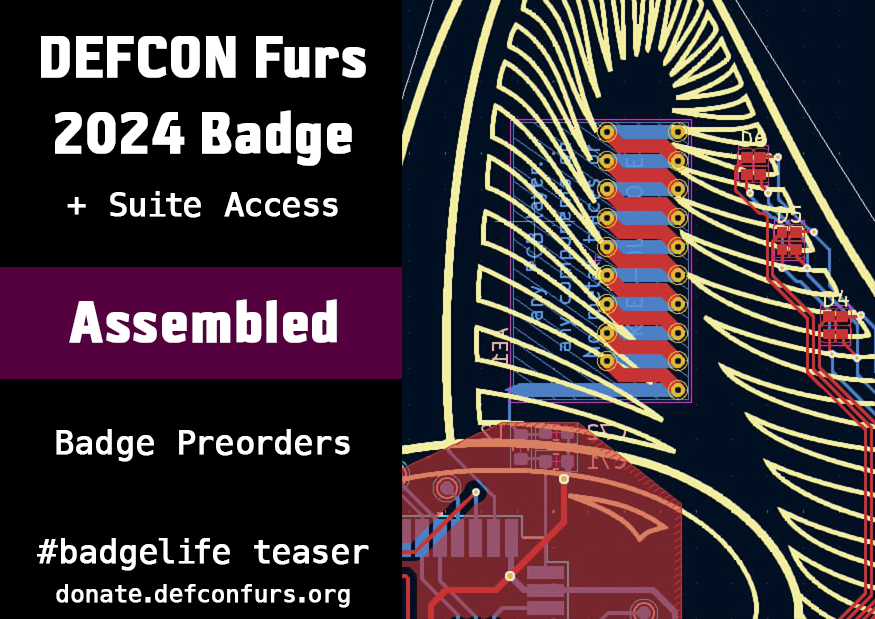 DEFCON Furs 2024 Badge Fully Assembled + Suite Access