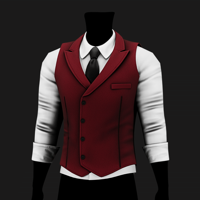Suit Vest + Shirt Mafia Style Pack 02 | WOLVES STUDIO