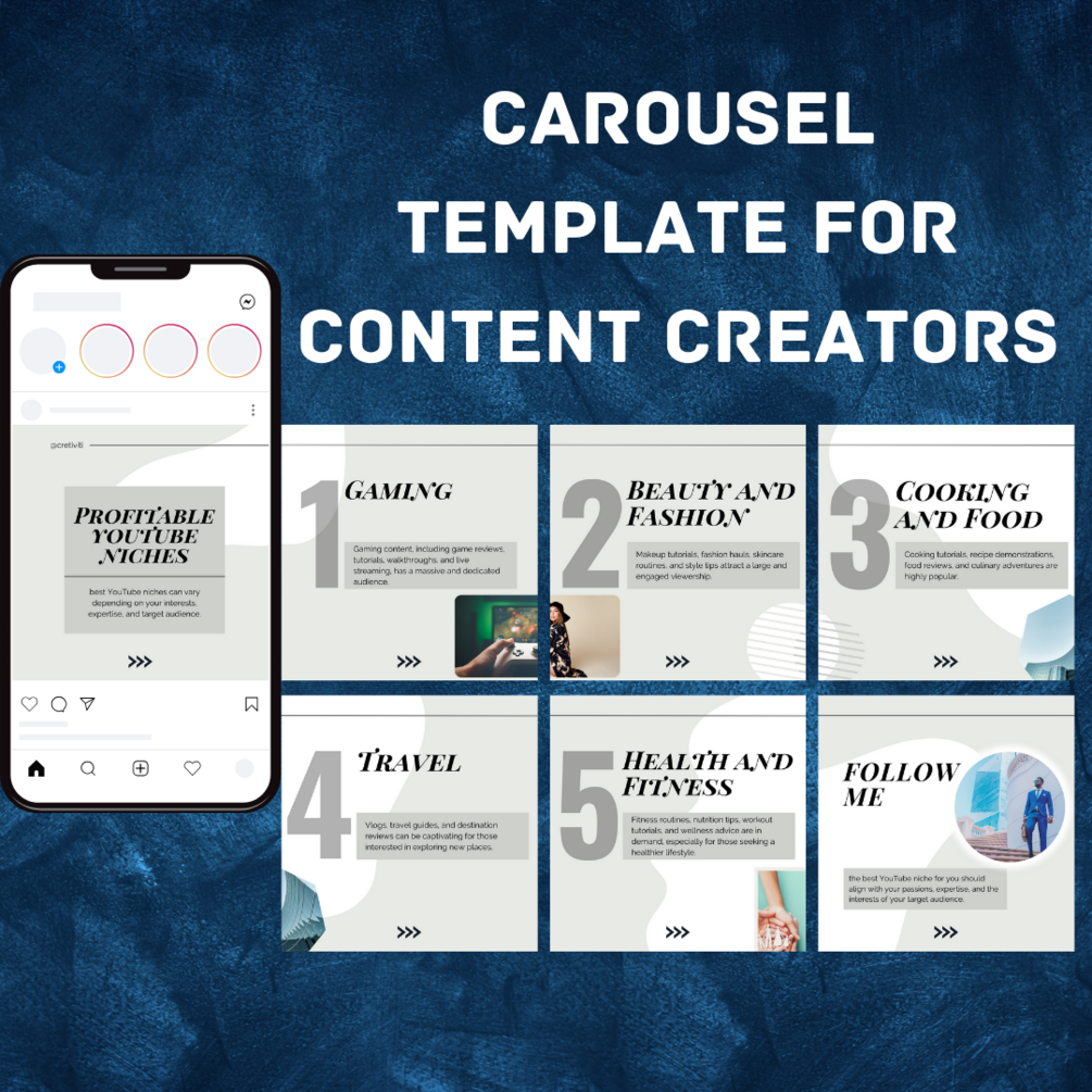 Linkedin Carousel Template For Content Creators