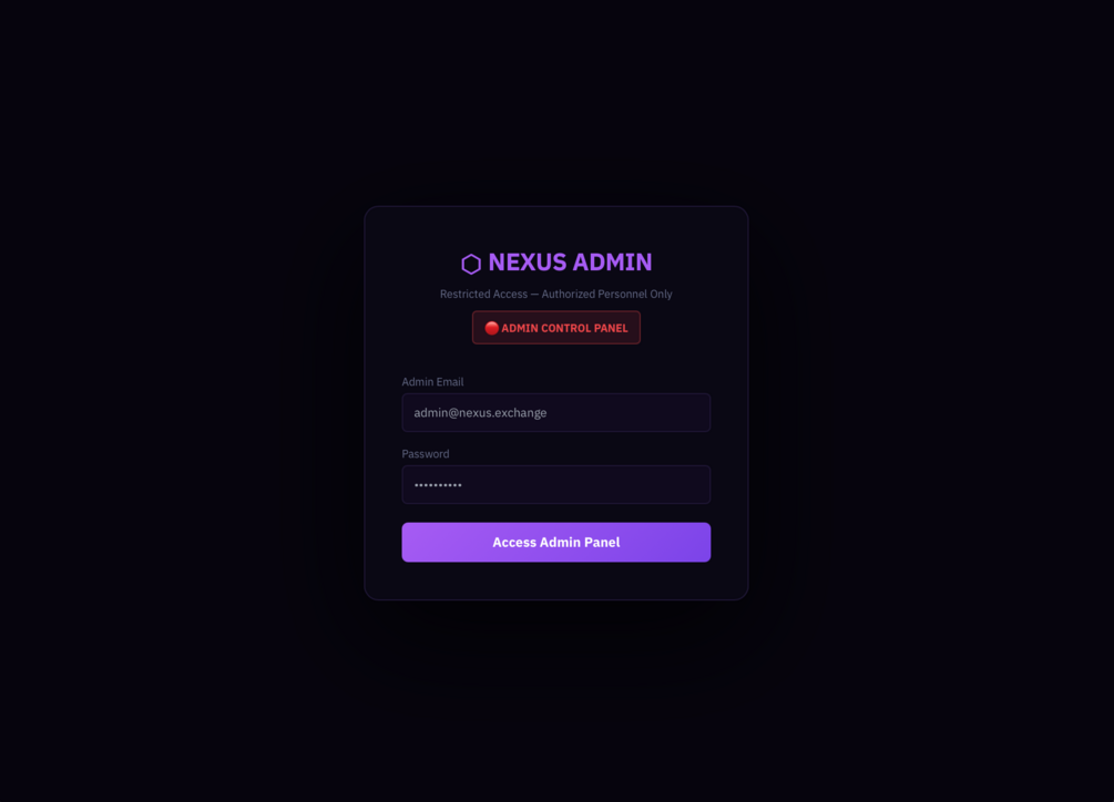 Nexus Crypto Exchange Platform