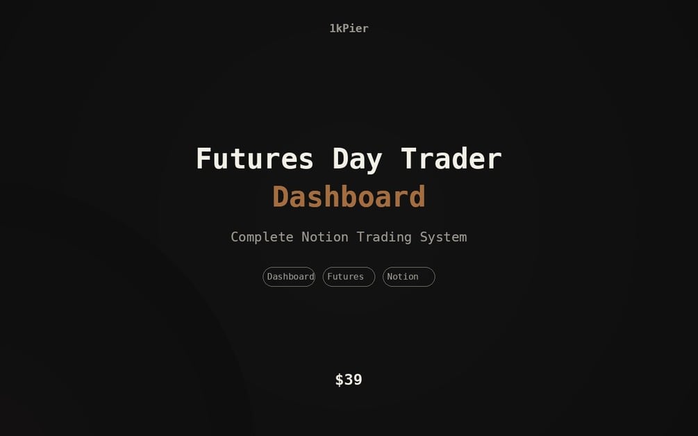 Futures Day Trader Dashboard