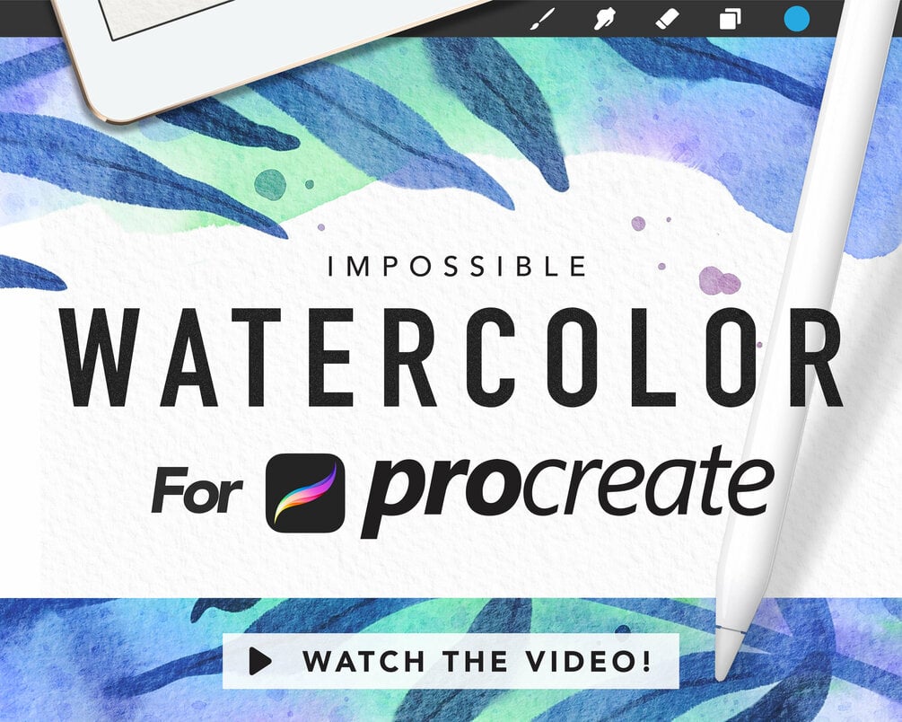 Amazing Watercolor Painting kit for Procreate by Watercolor for Procreate Shop