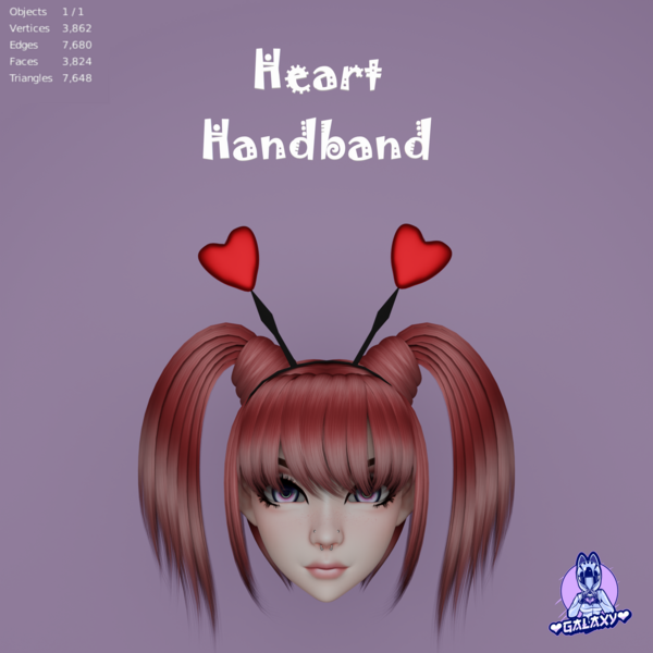 Simple Heart Handband ( FREE )