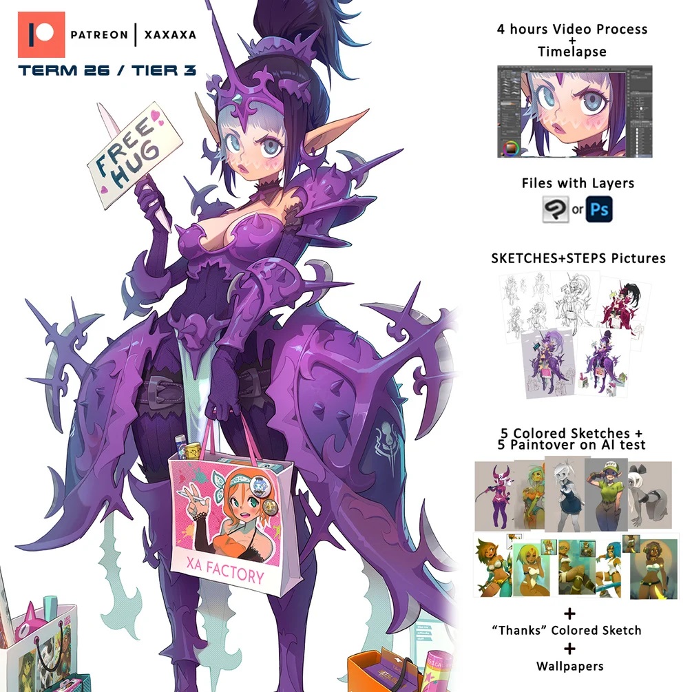 Xa New Illustration package available Xaxaxa