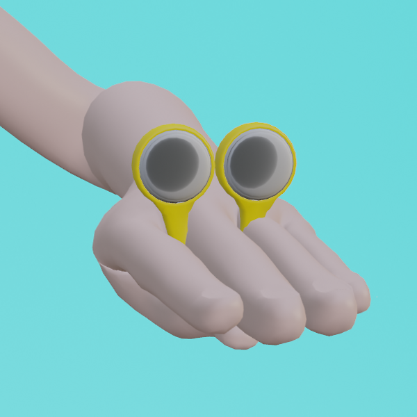 Hand Finger Google Eyes