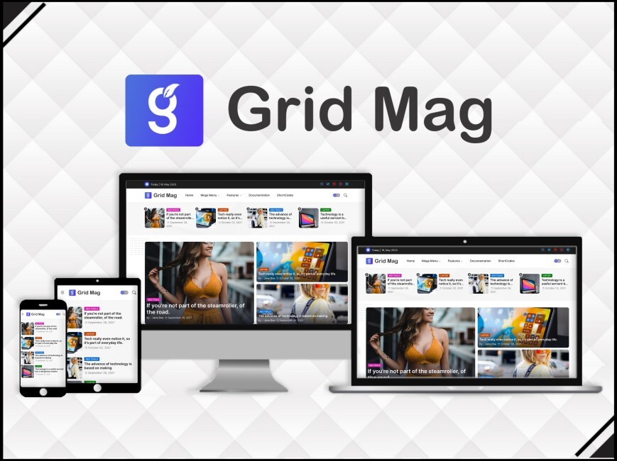 Grid Mag Responsive Magazine Blogger Template