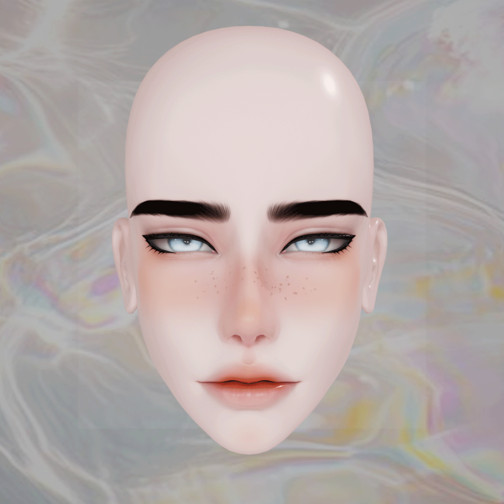 Makup Crimson Allure Face Texture  (Akii Head Male)