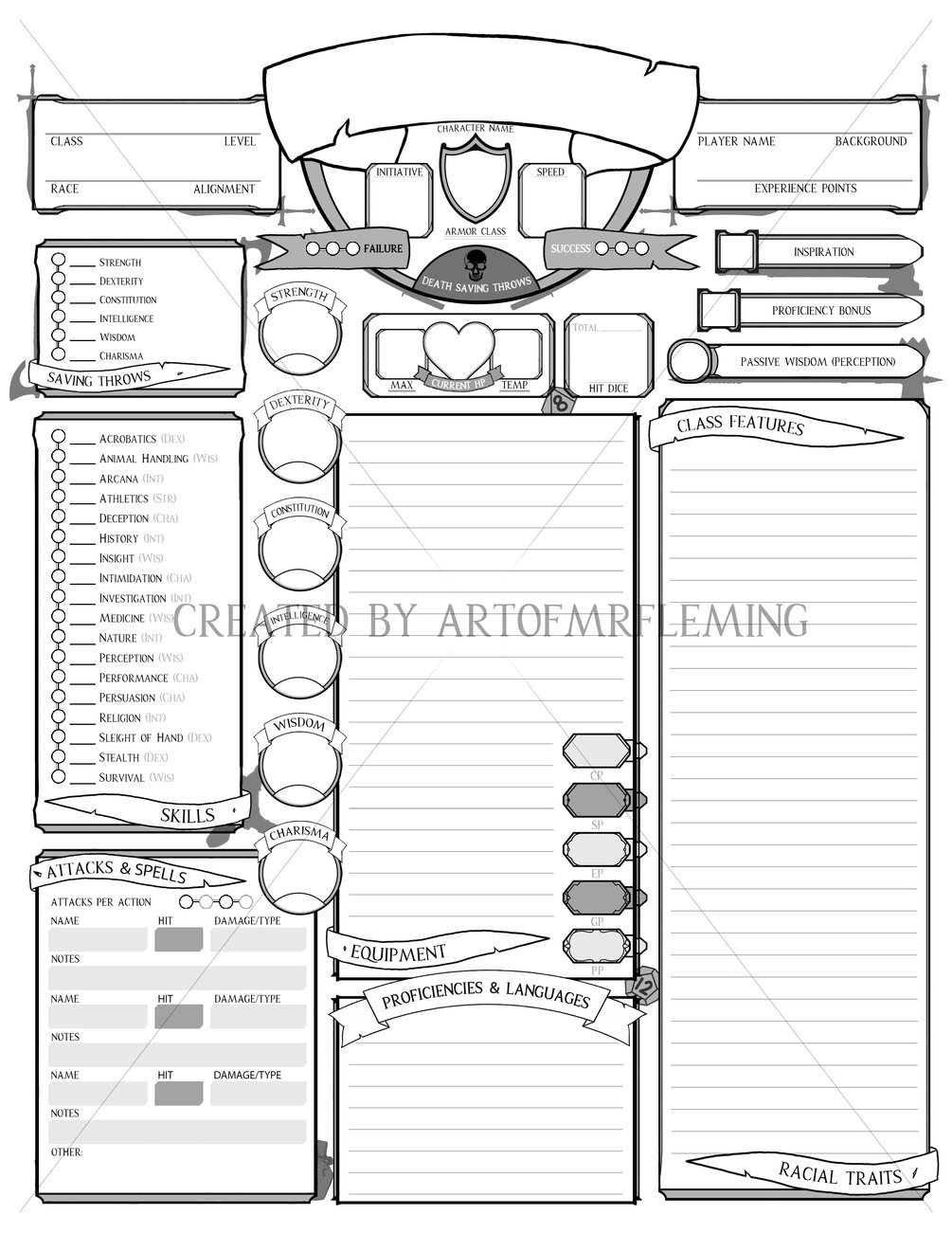 Custom character sheet PDFs for V5 (New and Updated!)