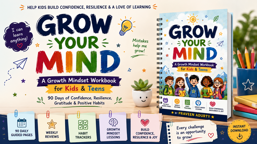 Grow Your Mind Growth Mindset Workbook