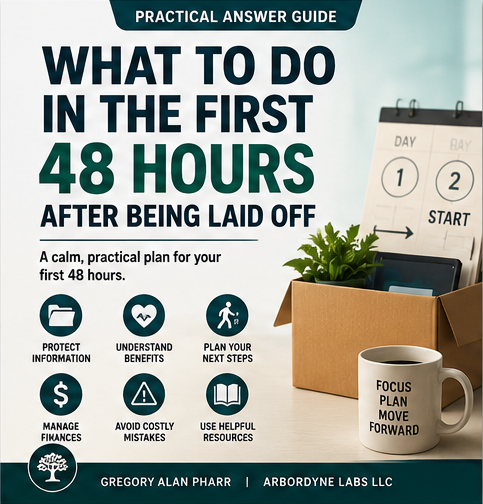 First 48 hours after a layoff guide cover