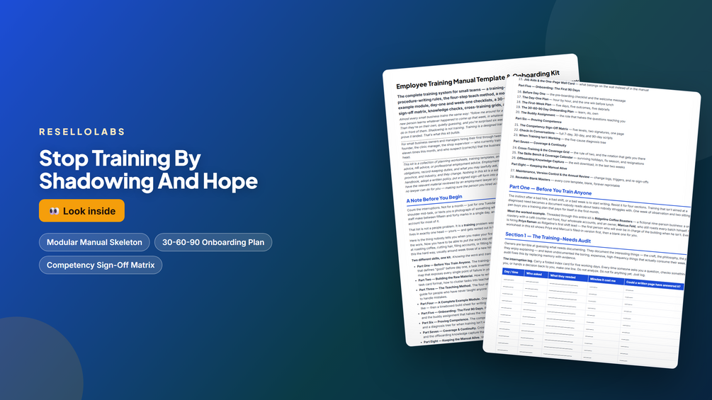 Look inside Employee Training Manual Template & Onboarding Kit (PDF) — real pages