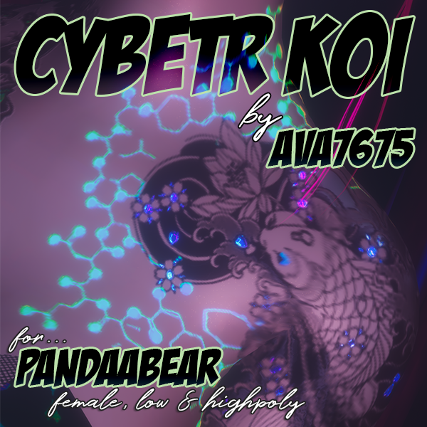 Cyber Koi (AK.io Textures)- Textures (Pandaabear Female High and Low Poly Base) - Free in Nitro