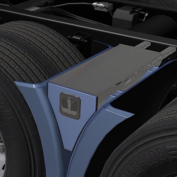 <*[r_light tuning part] Scania NG rear fender Nordic sideskirts with toolbox by WC007 D3SIGN