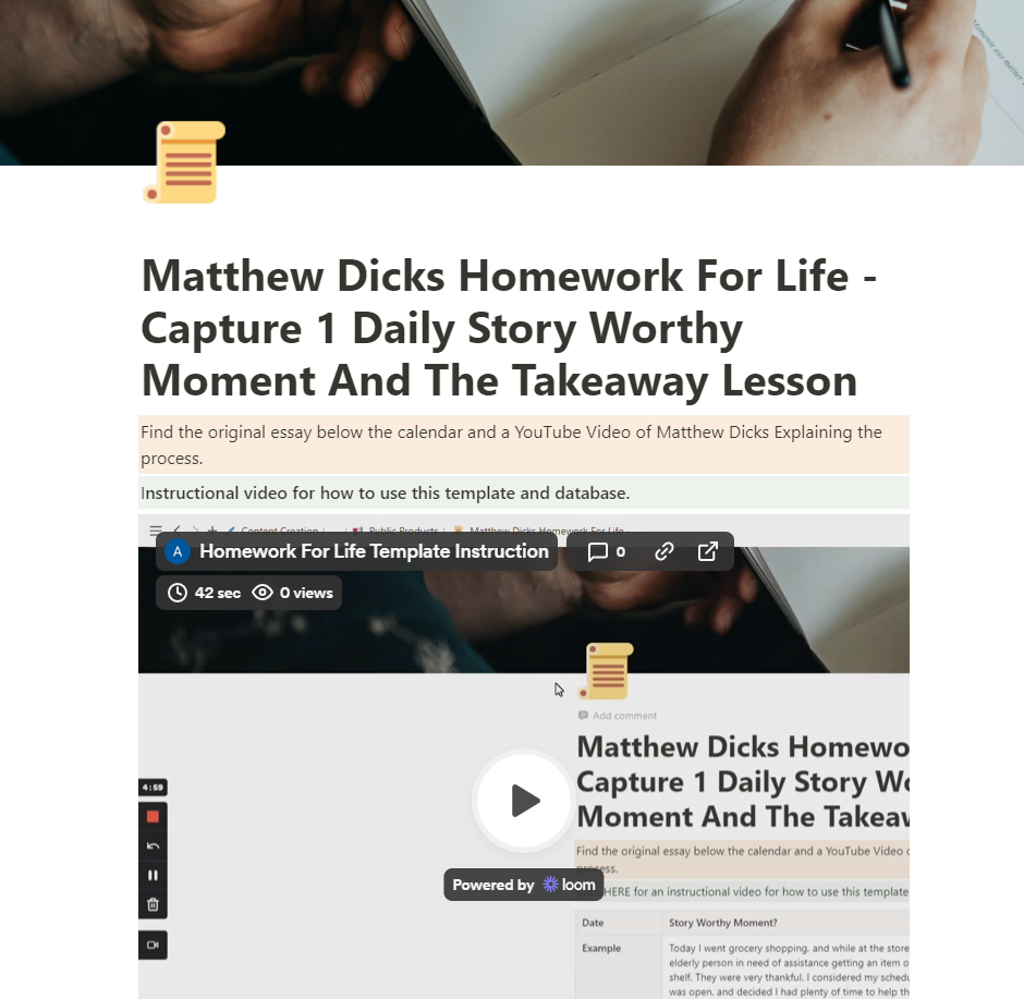 homework for life reddit