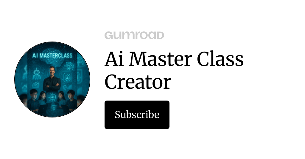 Ai Master Class Creator