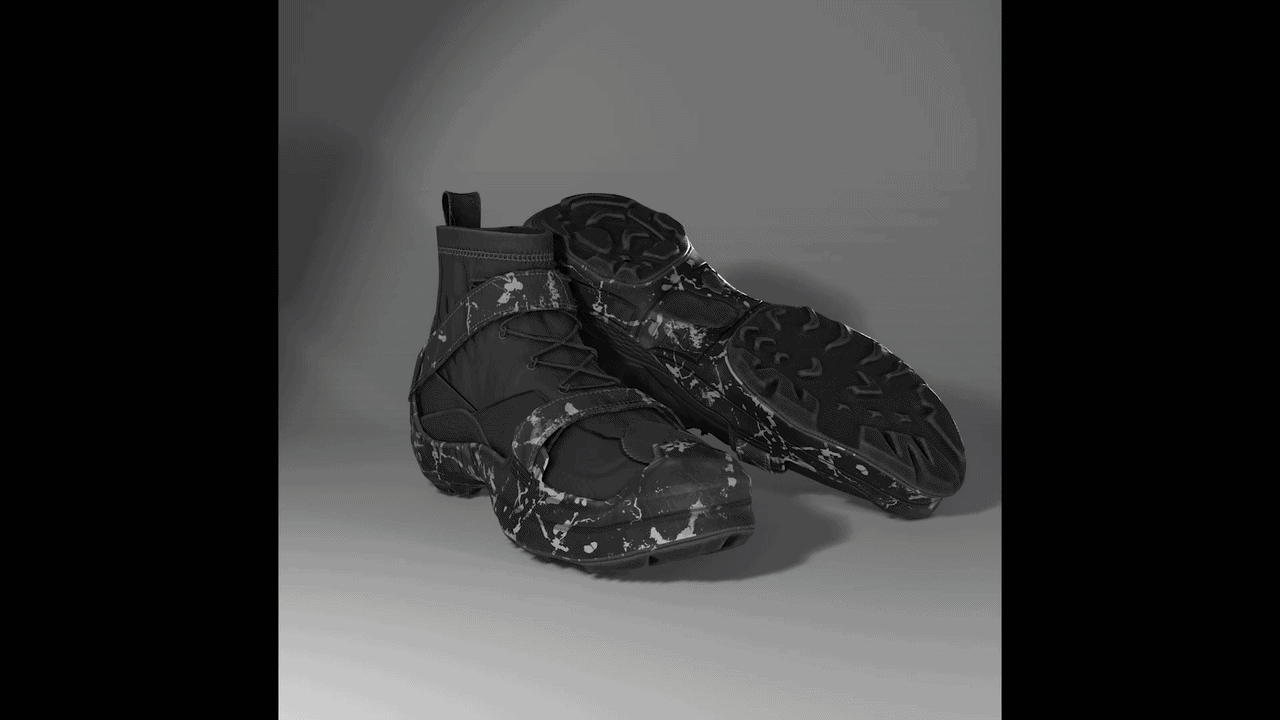 "Exos" High-Top Sneakers