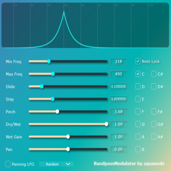 BandpassModulator VST (Free Windows VST, Open Source for Win/Mac/Linux)