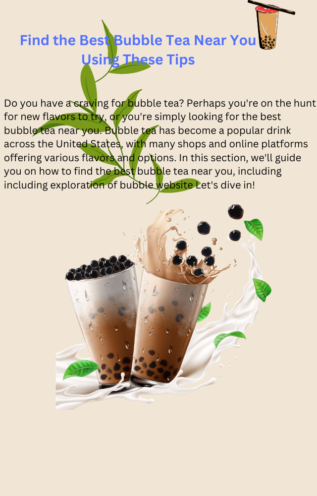 Bubble tea EbookBubble tea near me