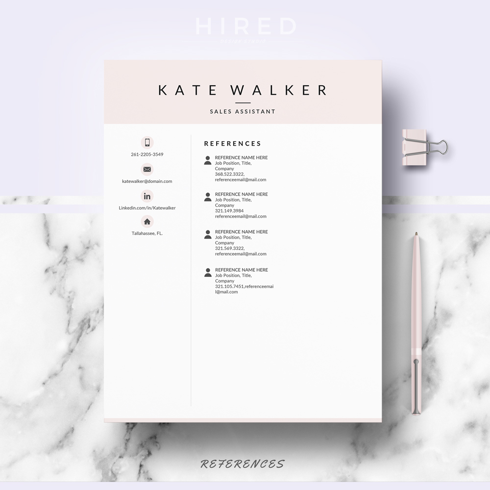 Resume CV Templates, Word & Mac Pages