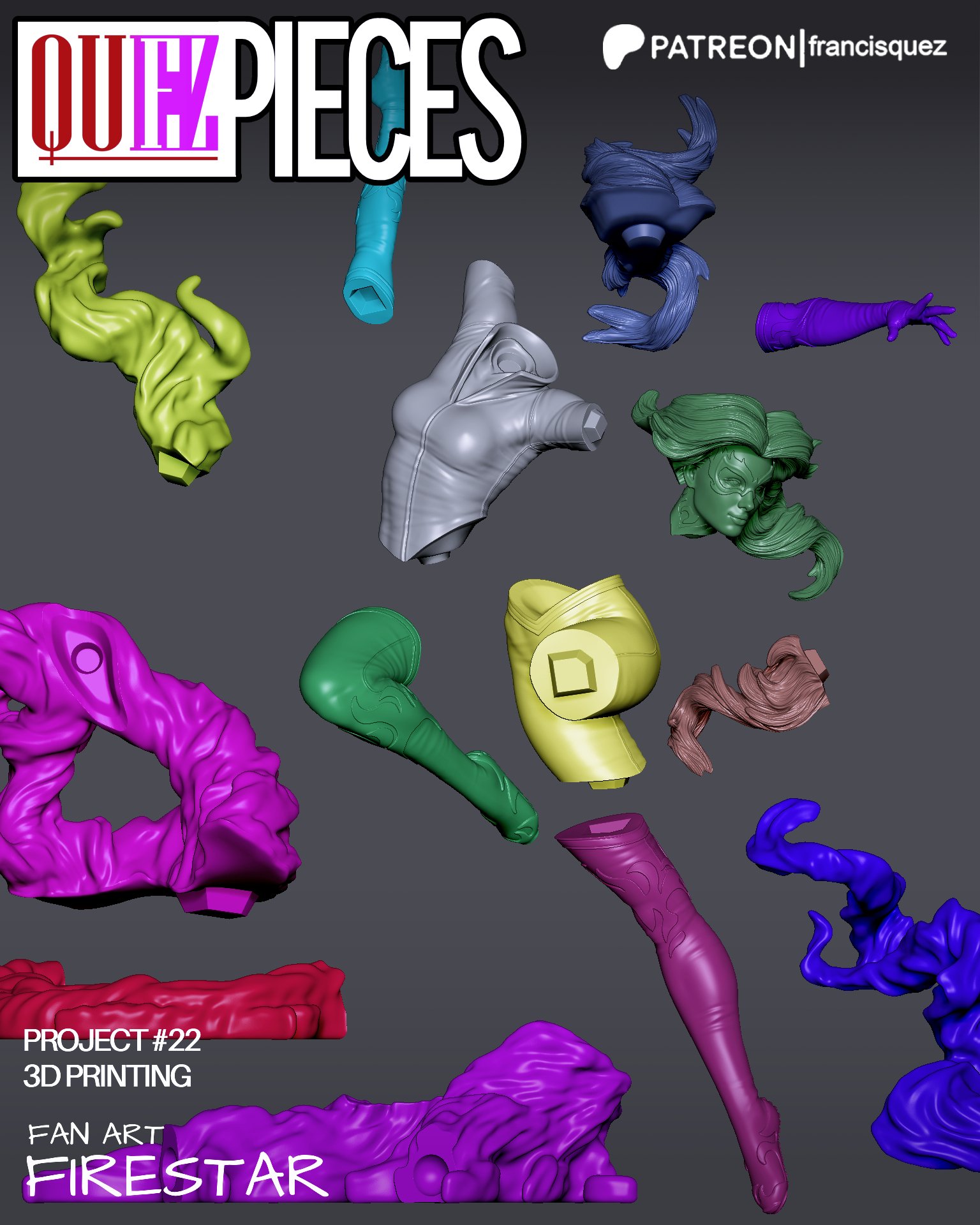 Firestar 3d printing model