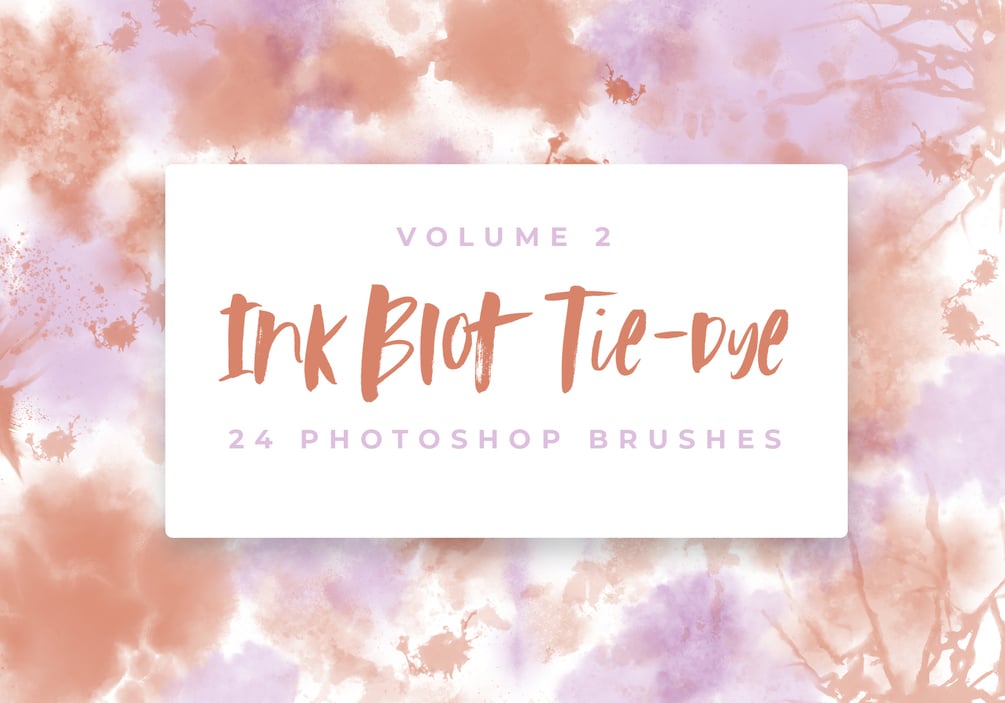 Ink Blot Tie|Dye Photoshop Brushes Vol 2 by The Gypsy Goddess | Diane Pascual