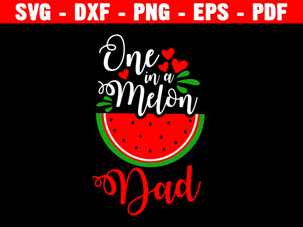 One in a Melon Svg, One in a Melon Family Svg, 1st Birthday Party Svg