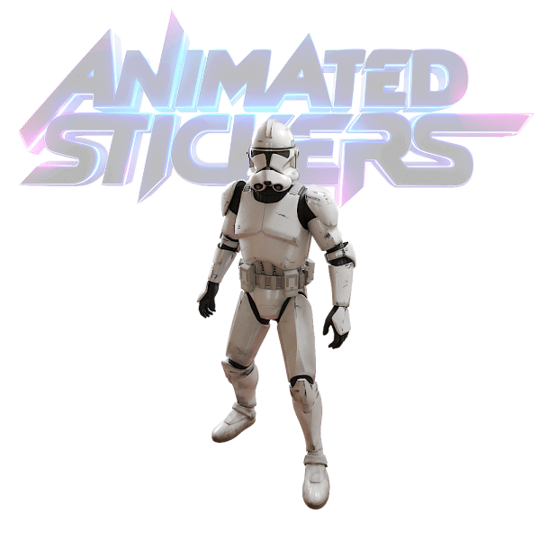 🔥3D Animated Sticker – Clone Trooper | For Fortnite-Style Edits, Memes ...