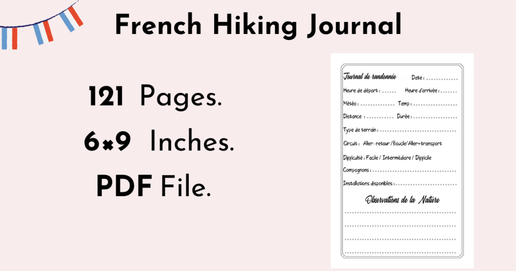 french-hiking-log-book
