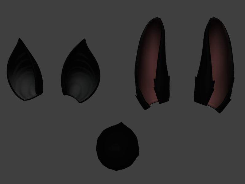 BatBun Ears and Tail set