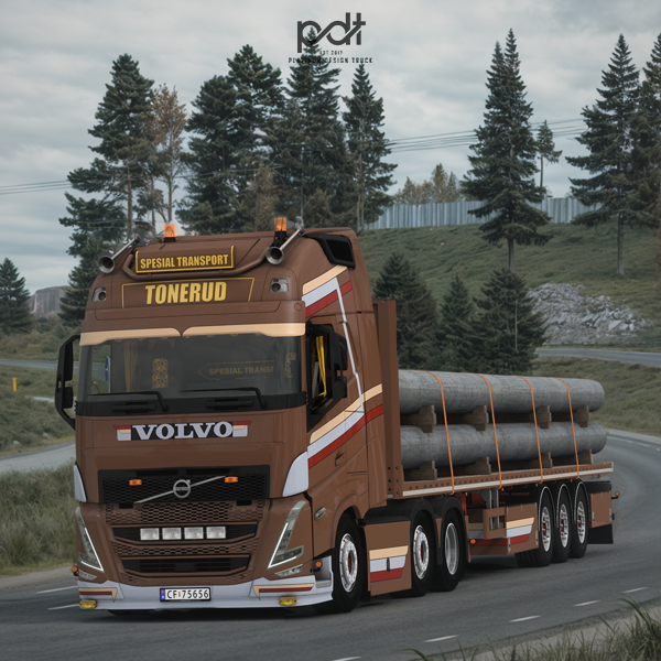 Volvo FH5 + Trailer "Tonerud Transport" by PlatinumDesignTruck