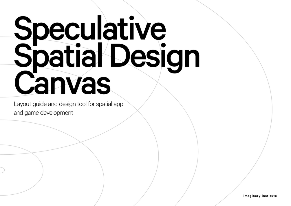 Speculative Spatial Design Canvas