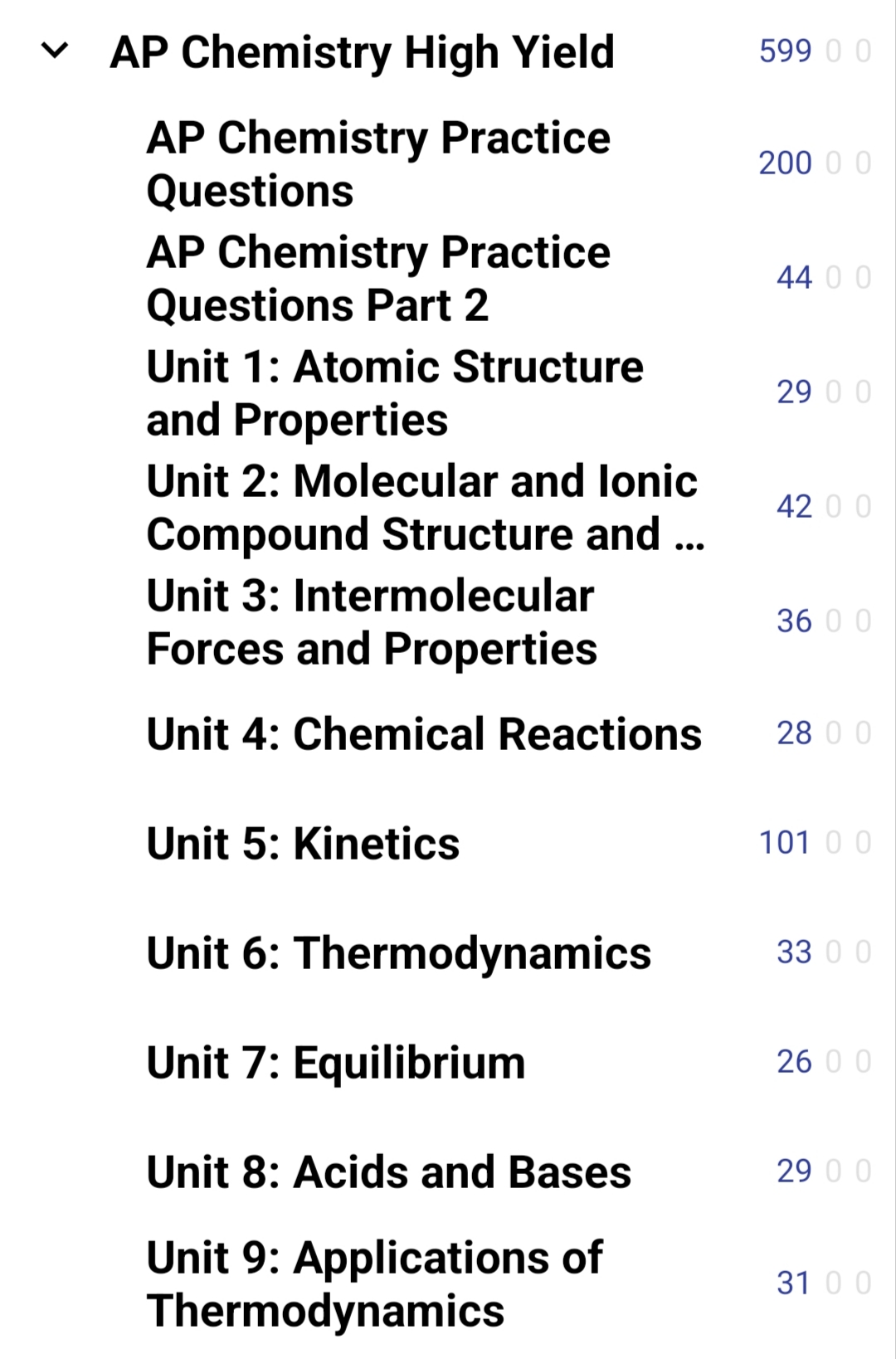 AP Chemistry High-Yield Anki Flashcards Deck