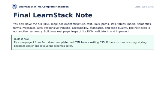HTML Complete Handbook 2026 — Beginner to Advanced Practical Web Reference preview image 17