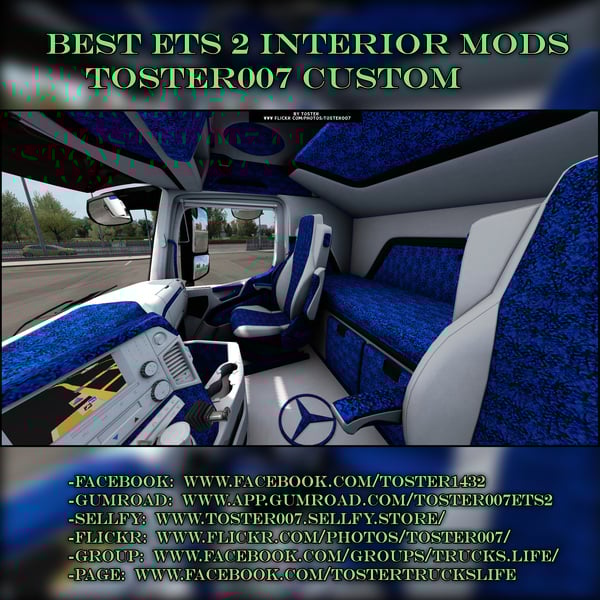 Interior Mercedes MP4 PLUSH ETS 2 #4 by Toster007