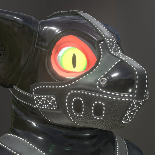 Toastacuga Leather Muzzle & Blindfold