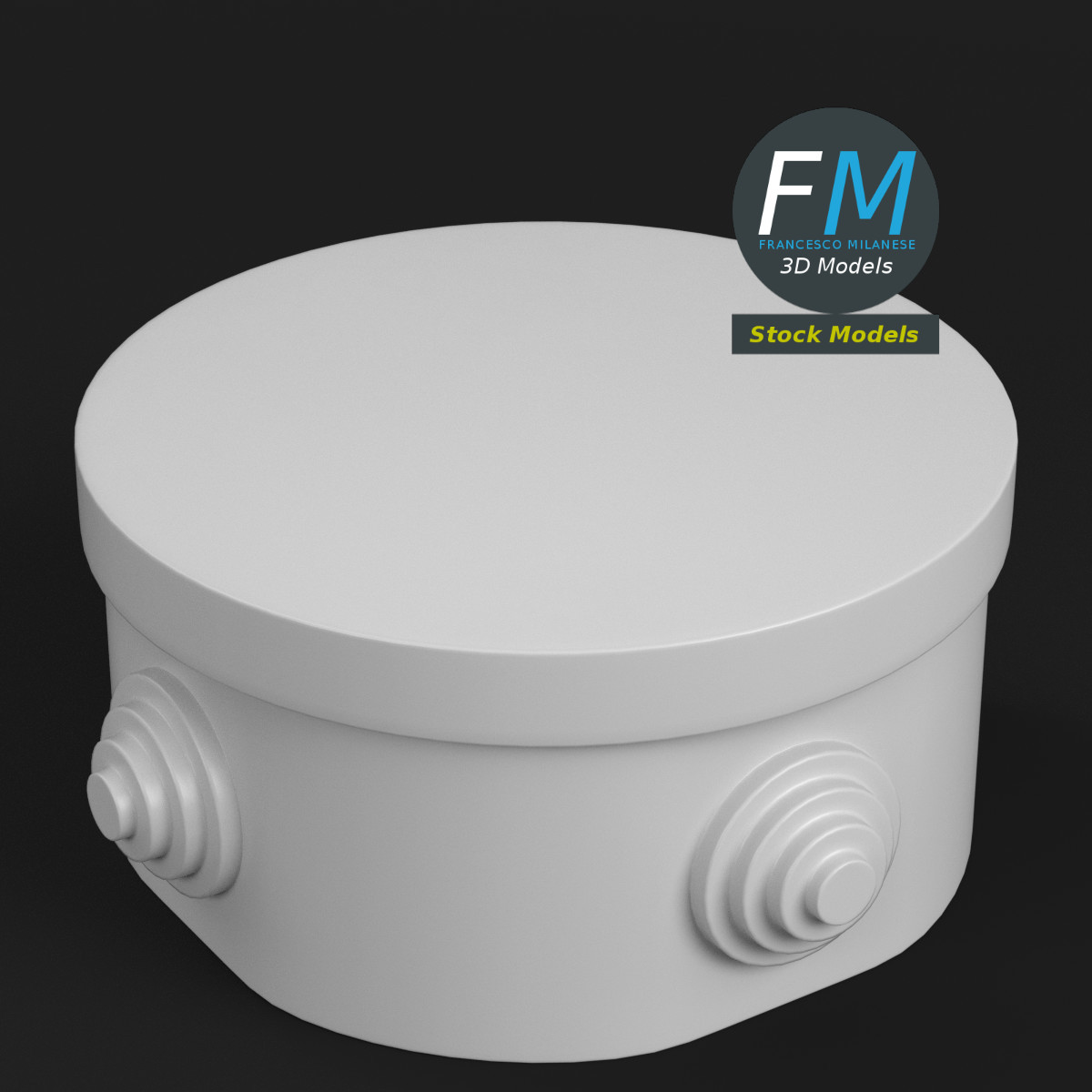 3D MODEL - Round junction box